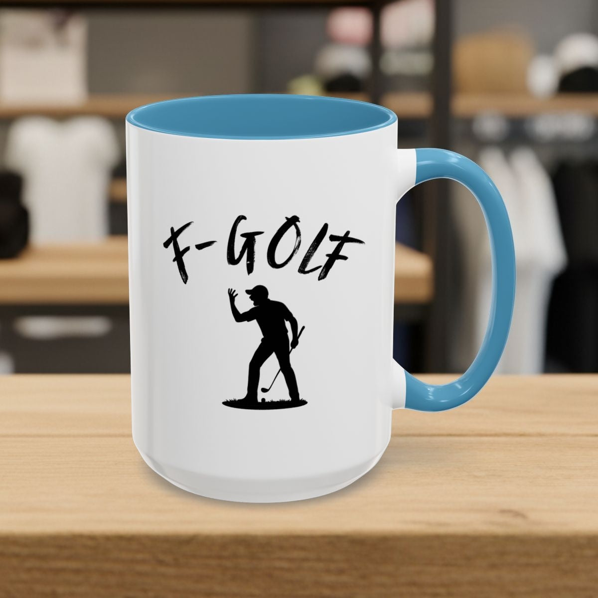 F-Golf (Male) - Golf Mug - 15oz in Light Blue