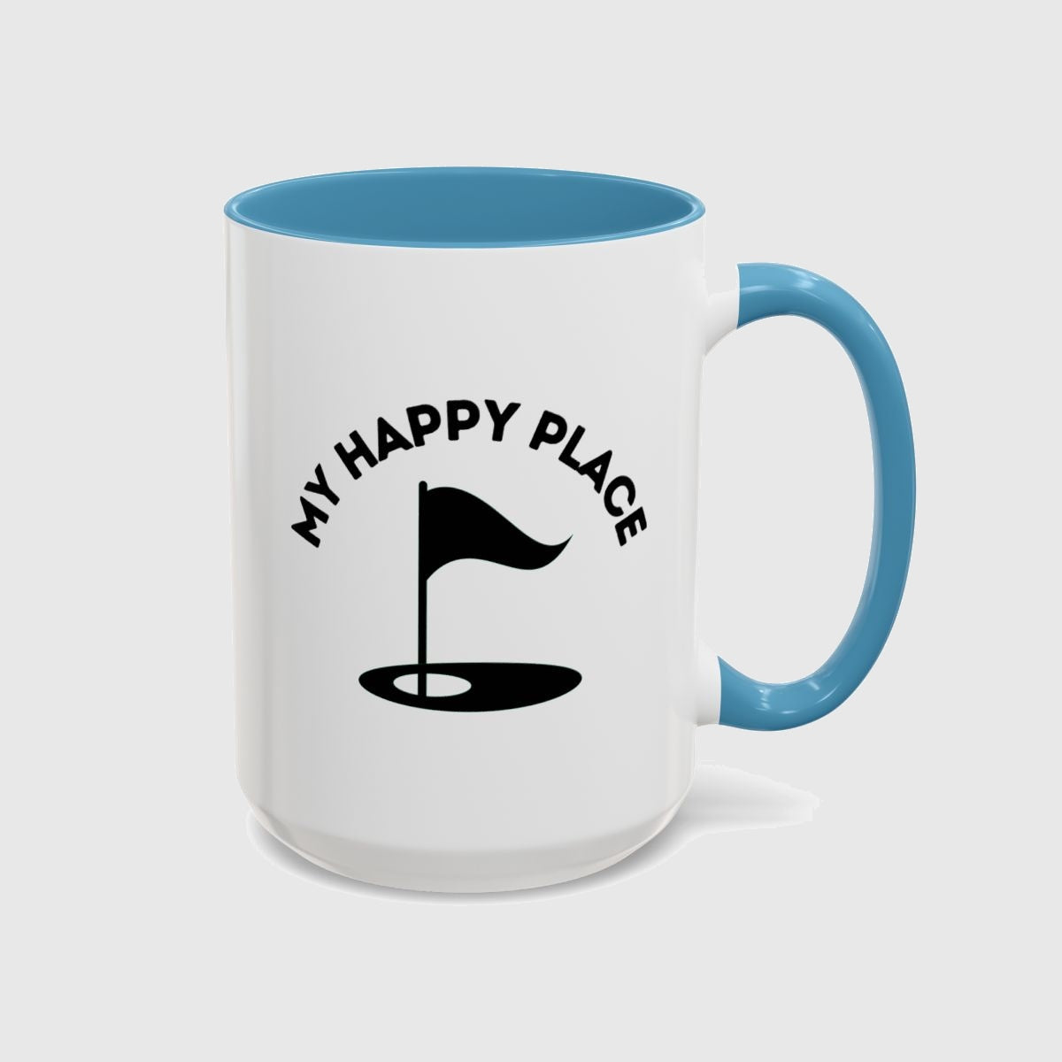 My Happy Place - Golf Mug in Light Blue