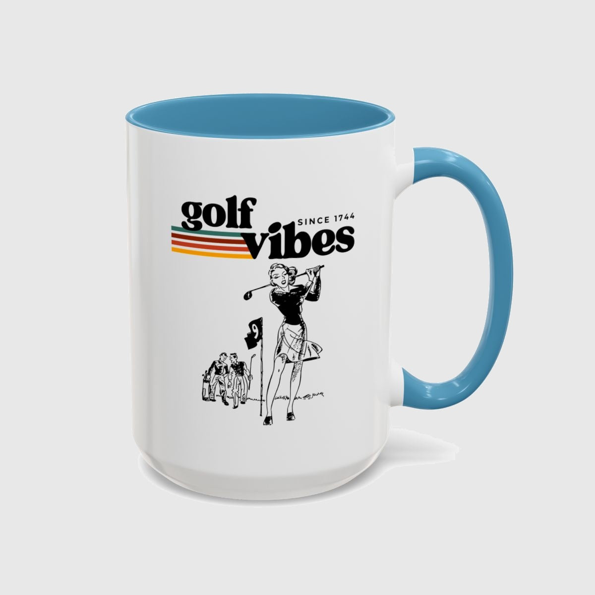Golf Vibes Retro - Golf Mug in Light Blue