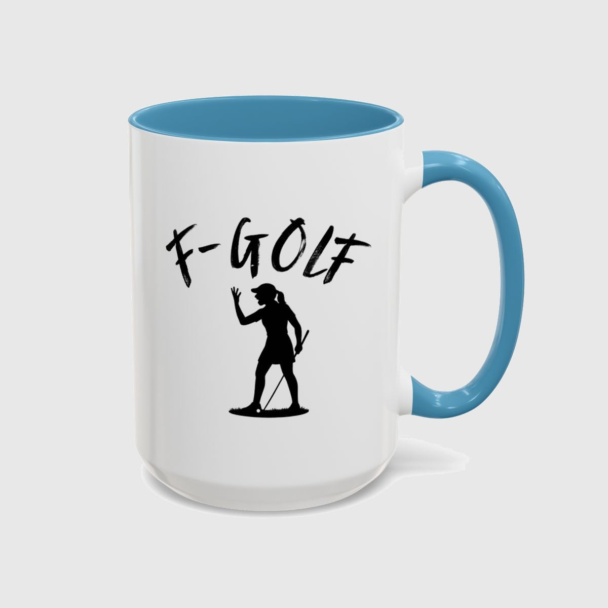 F-Golf (Female) - Golf Mug in Light Blue
