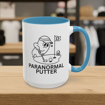 Paranormal Putter - Golf Mug - 15oz in Light Blue