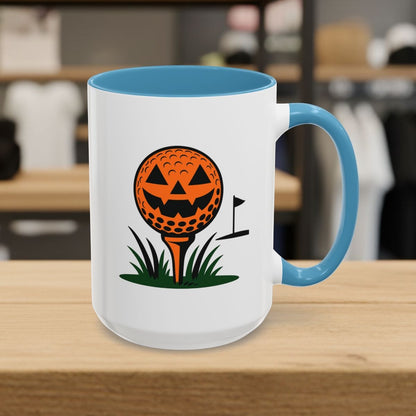 Tee Time Terror - Golf Mug - 15oz in Light Blue