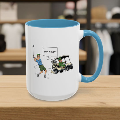 My Cart! - Golf Mug - 15oz in Light Blue