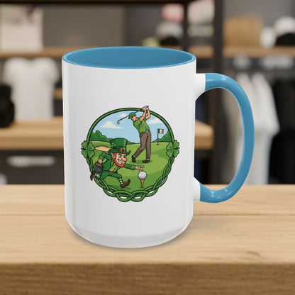 The Leprechaun Stole My Ball! - Golf Mug - 15oz in Light Blue