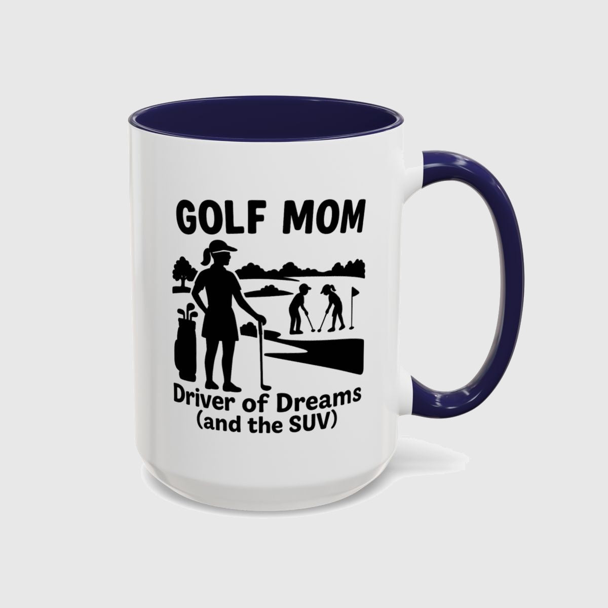 Golf Mom - Golf Mug in Navy
