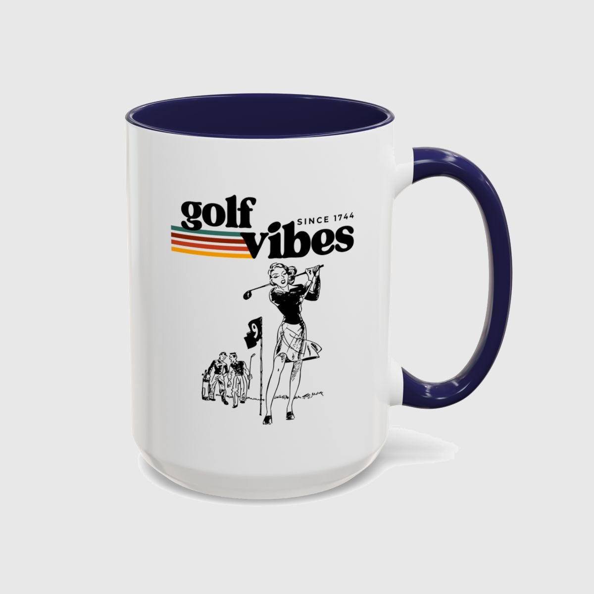 Golf Vibes Retro - Golf Mug in Navy