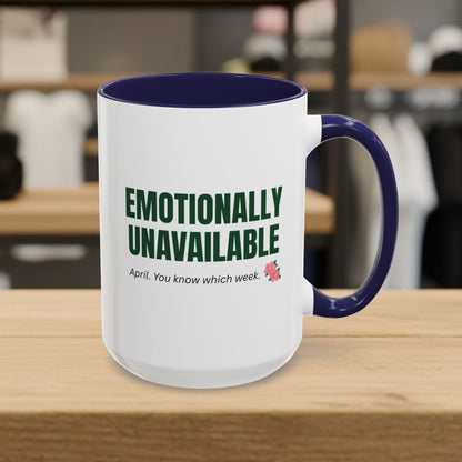 Emotionally Unavailable - Golf Mug in Navy