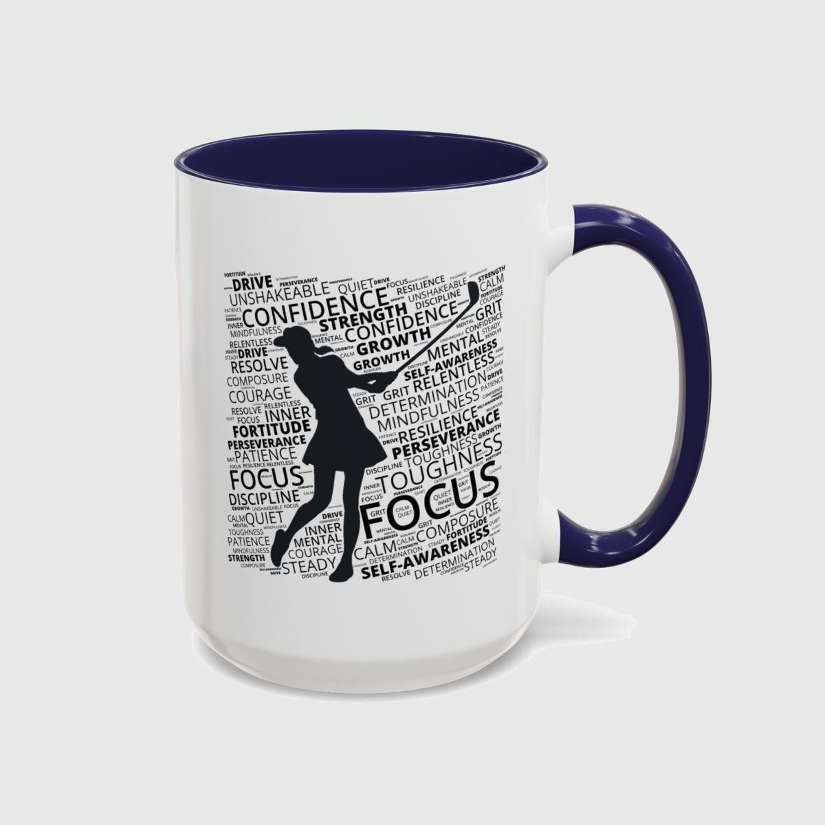 Unleash Your Mental Game (Female) - Golf Mug in Navy