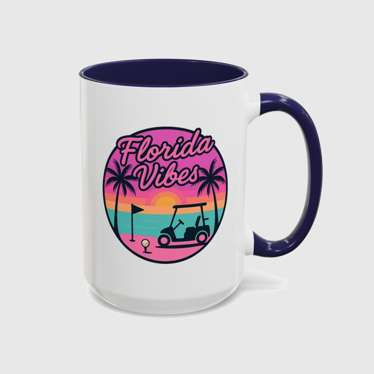 Golf Vibes - Florida Sunshine Edition - Golf Mug in Navy