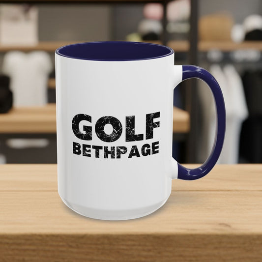 Golf Bethpage - Golf Mug - 15oz in Navy