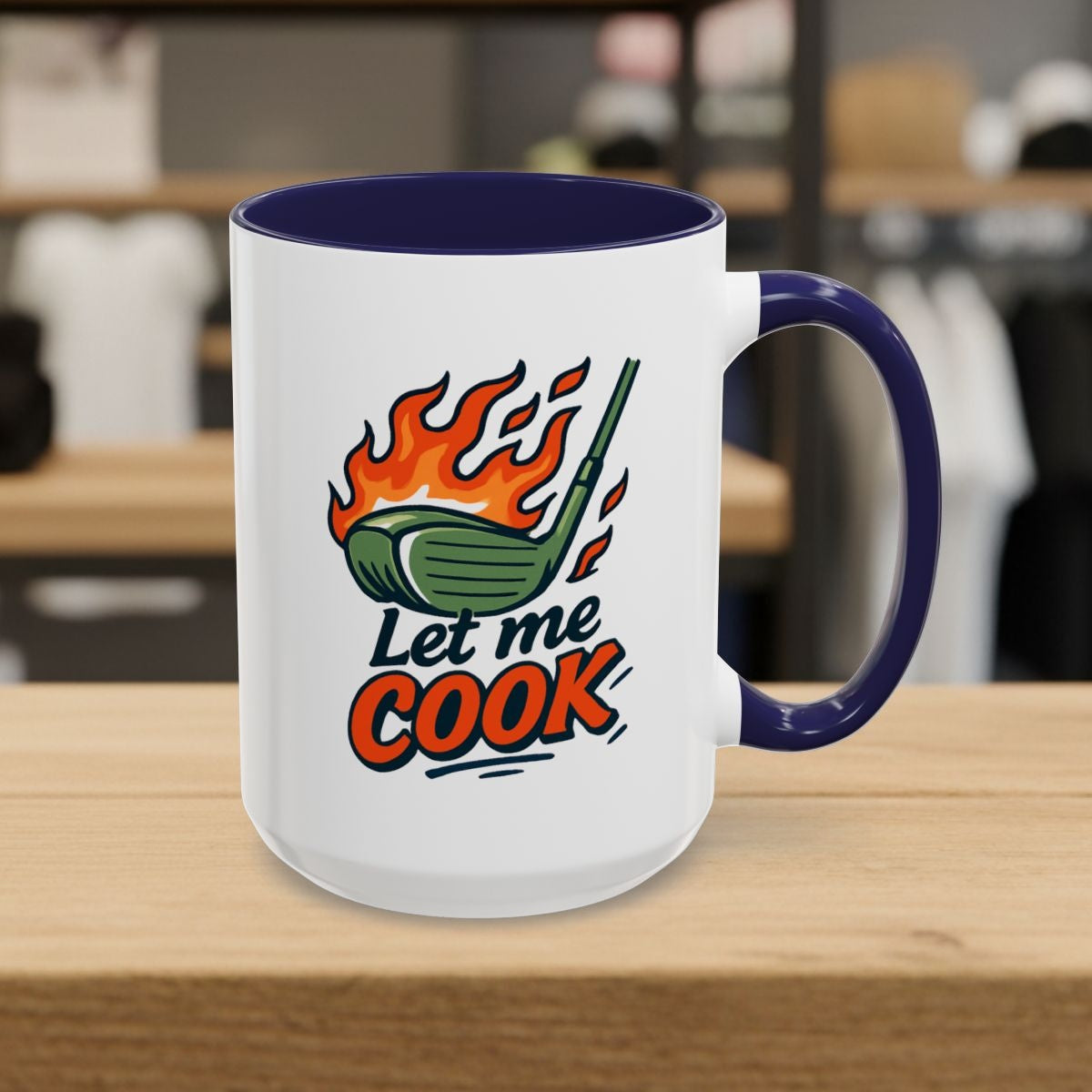 Let Me Cook - Golf Mug - 15oz in Navy