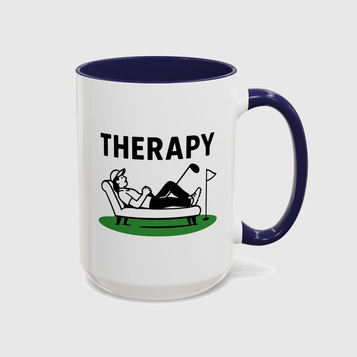 Golf Therapy - Golf Mug in Navy