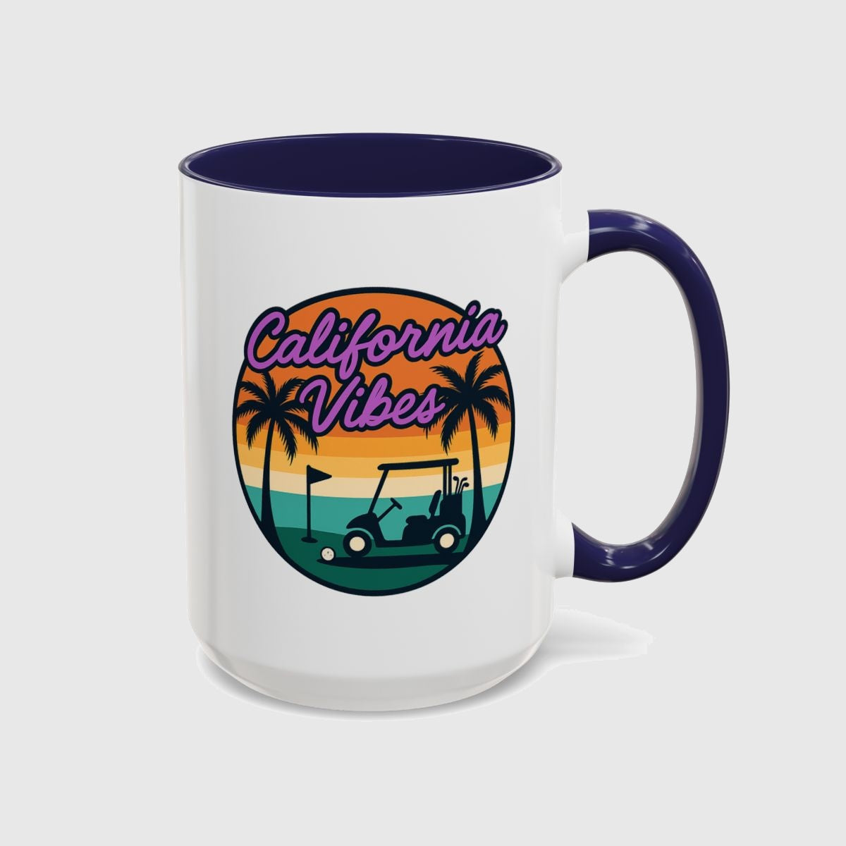 Golf Vibes - California Coast Edition - Golf Mug in Navy