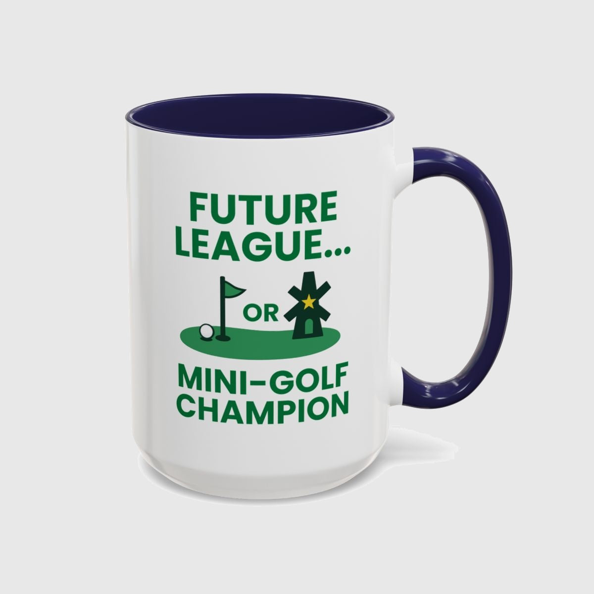 Future League or Mini-Golf Champion - Golf Mug in Navy