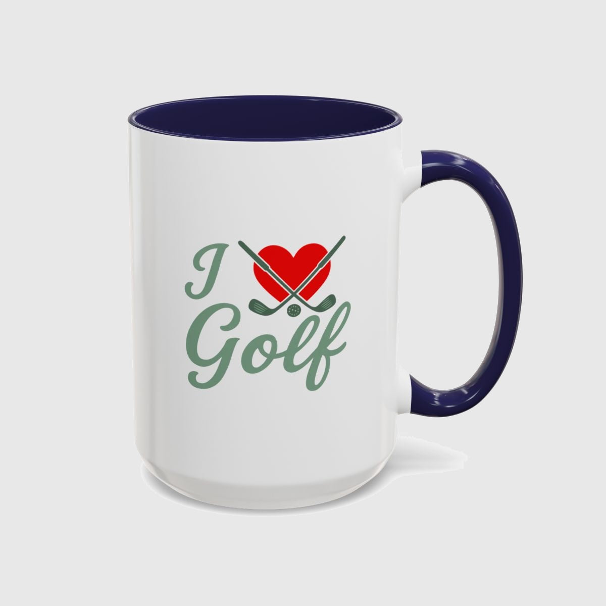 I Love Golf - Golf Mug in Navy