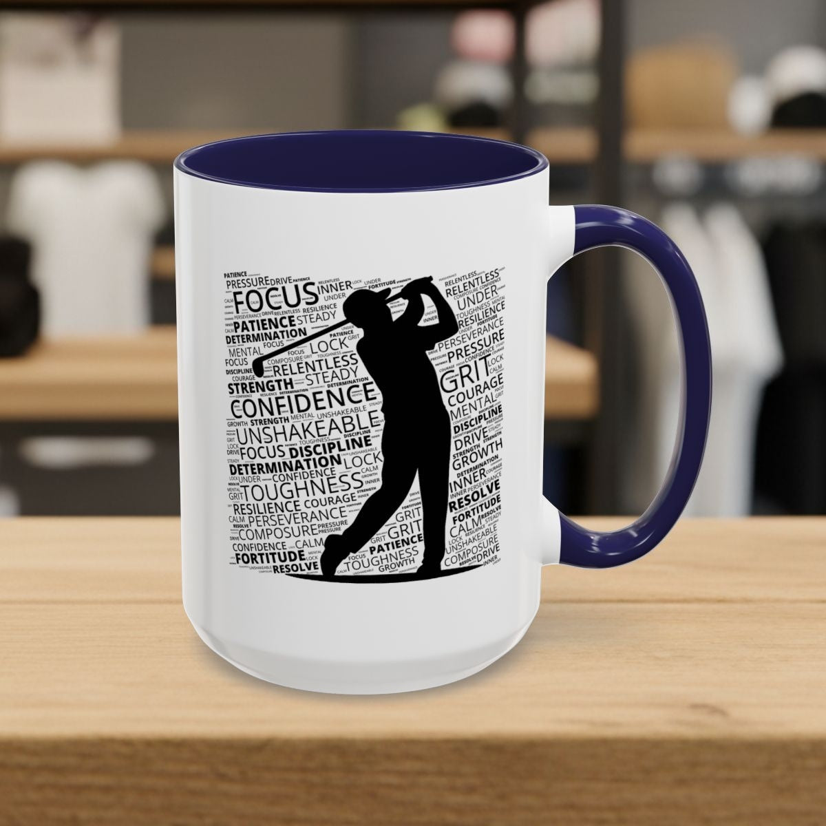 Unleash Your Mental Game (Male) - Golf Mug - 15oz in Navy