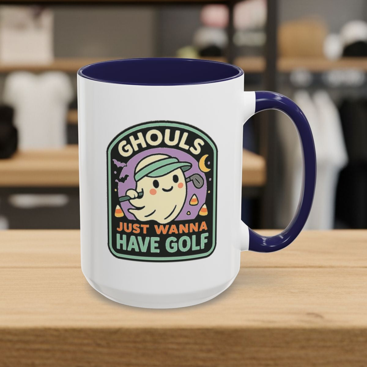 Ghouls Just Wanna Have Golf - Golf Mug - 15oz in Navy