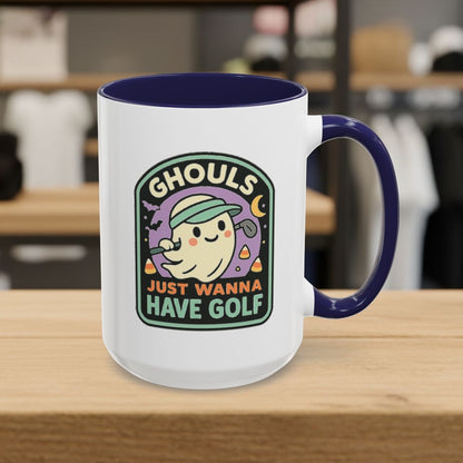 Ghouls Just Wanna Have Golf - Golf Mug - 15oz in Navy