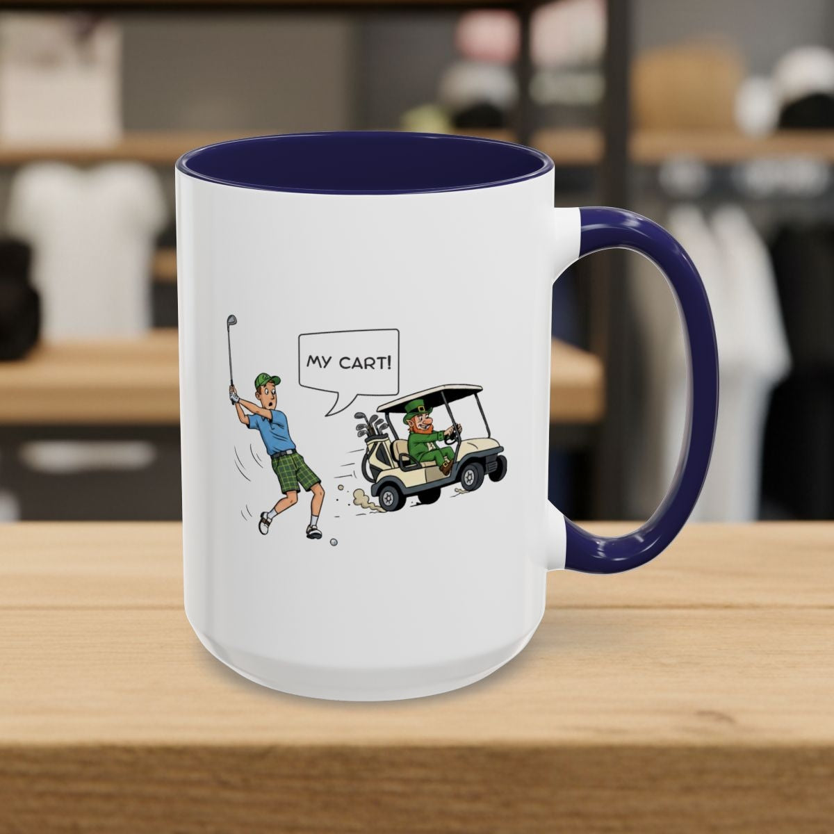 My Cart! - Golf Mug - 15oz in Navy