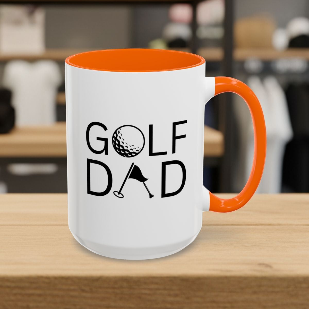 Golf Dad - Golf Mug - 15oz in Orange