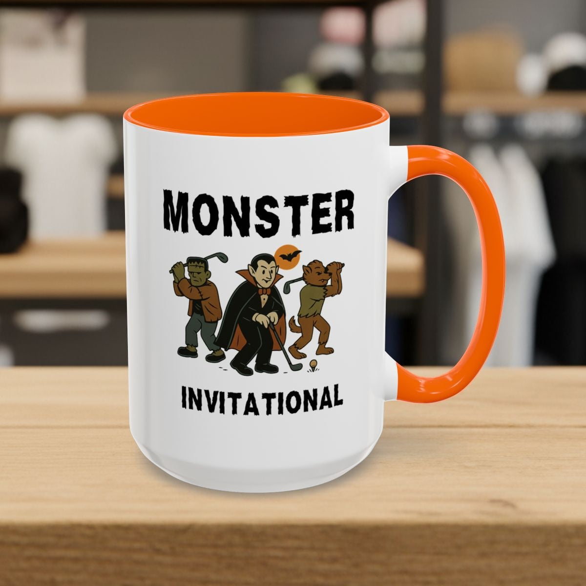 Monster Invitational - Golf Mug - 15oz in Orange