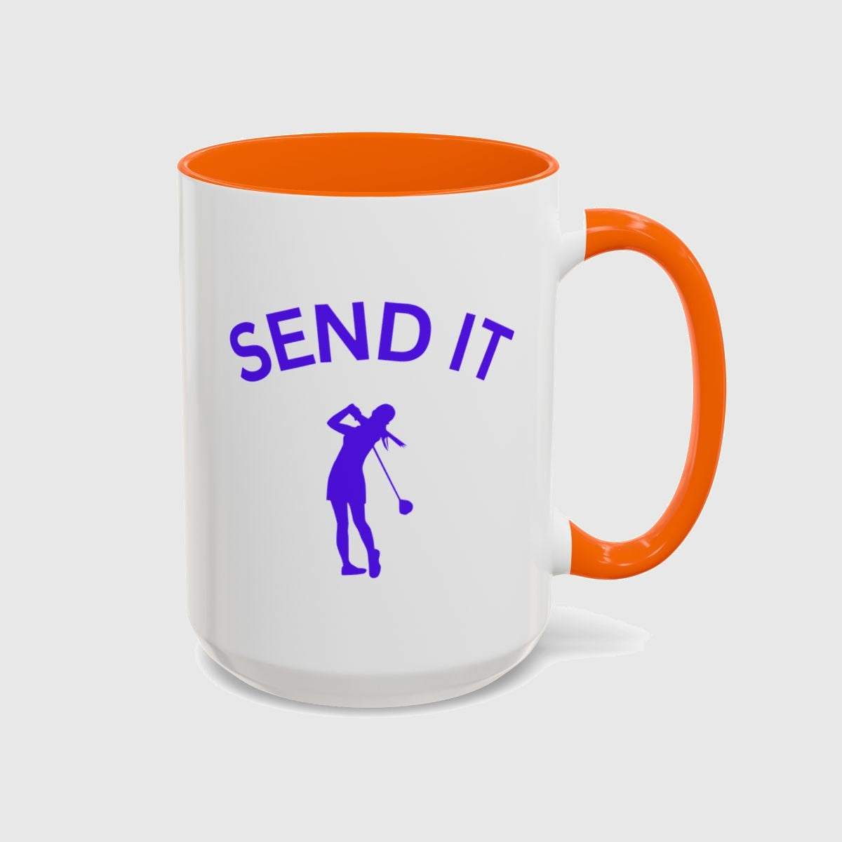 SEND IT (Female) - Golf Mug in Orange