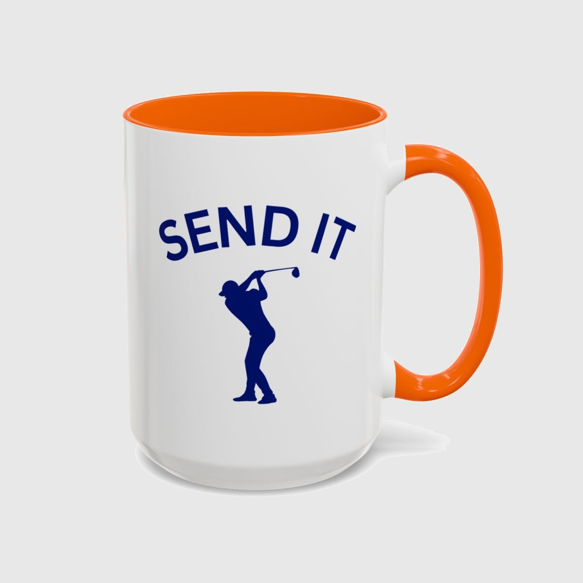 SEND IT (Male) - Golf Mug in Orange
