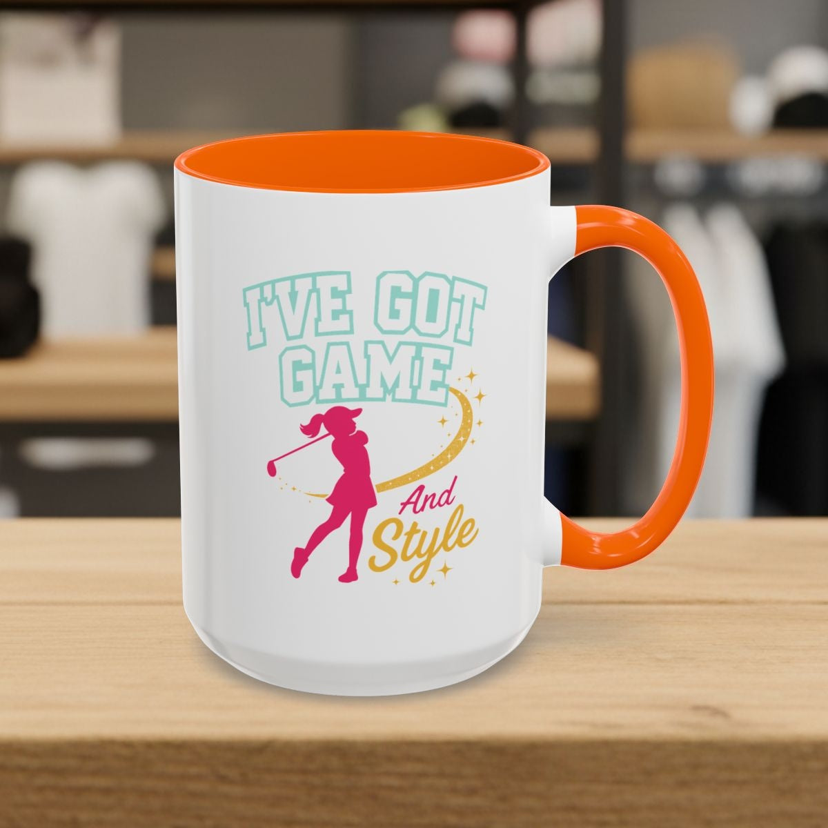I've Got Game And Style - Golf Mug - 15oz in Orange