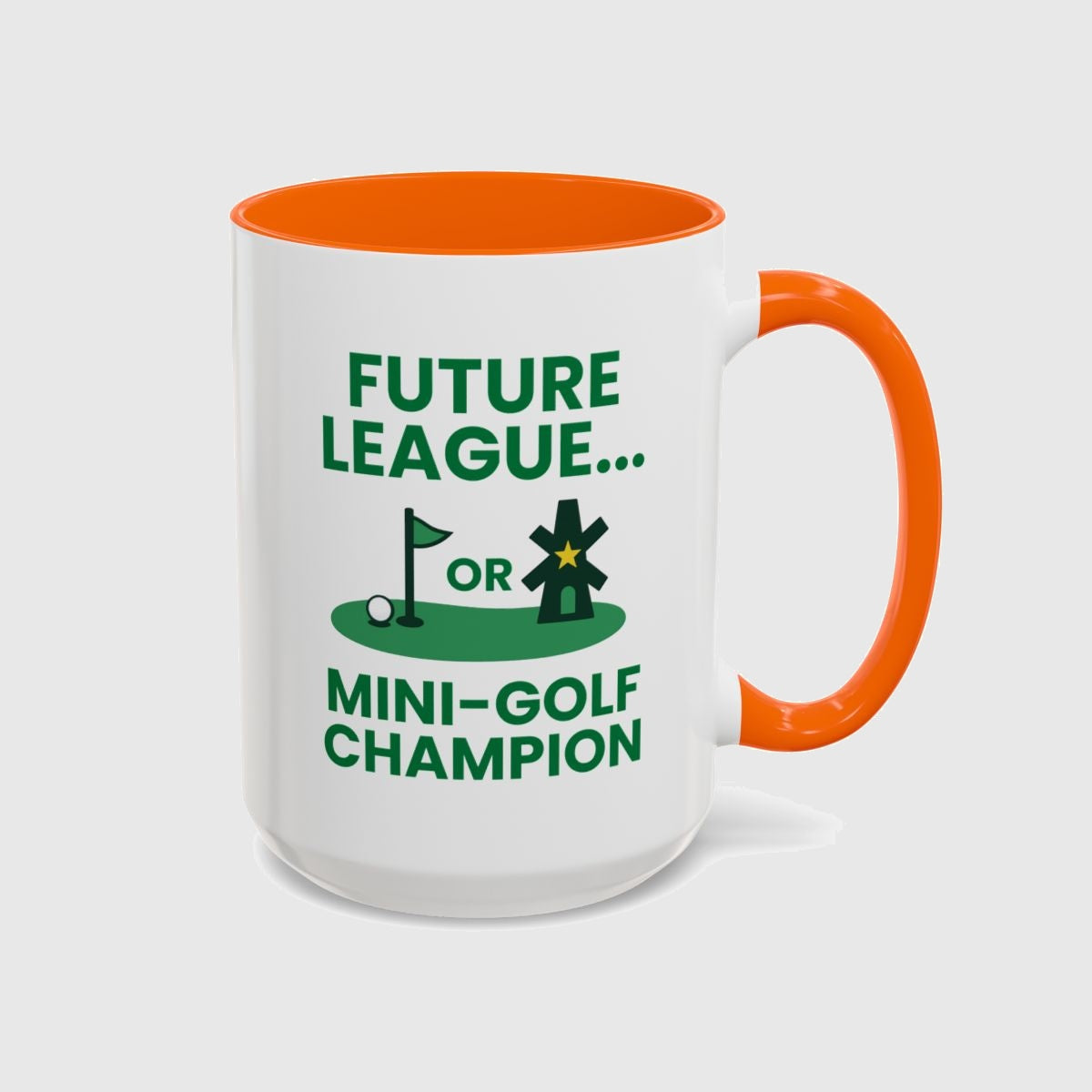 Future League or Mini-Golf Champion - Golf Mug in Orange