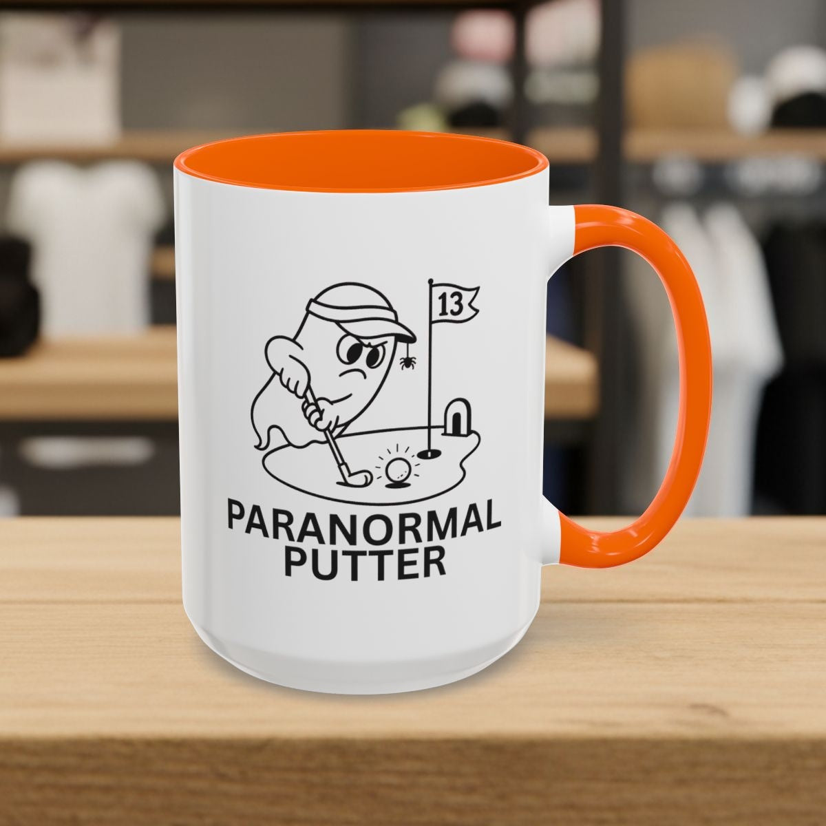 Paranormal Putter - Golf Mug - 15oz in Orange