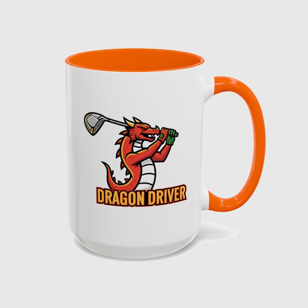 Dragon Driver - Golf Mug in Orange