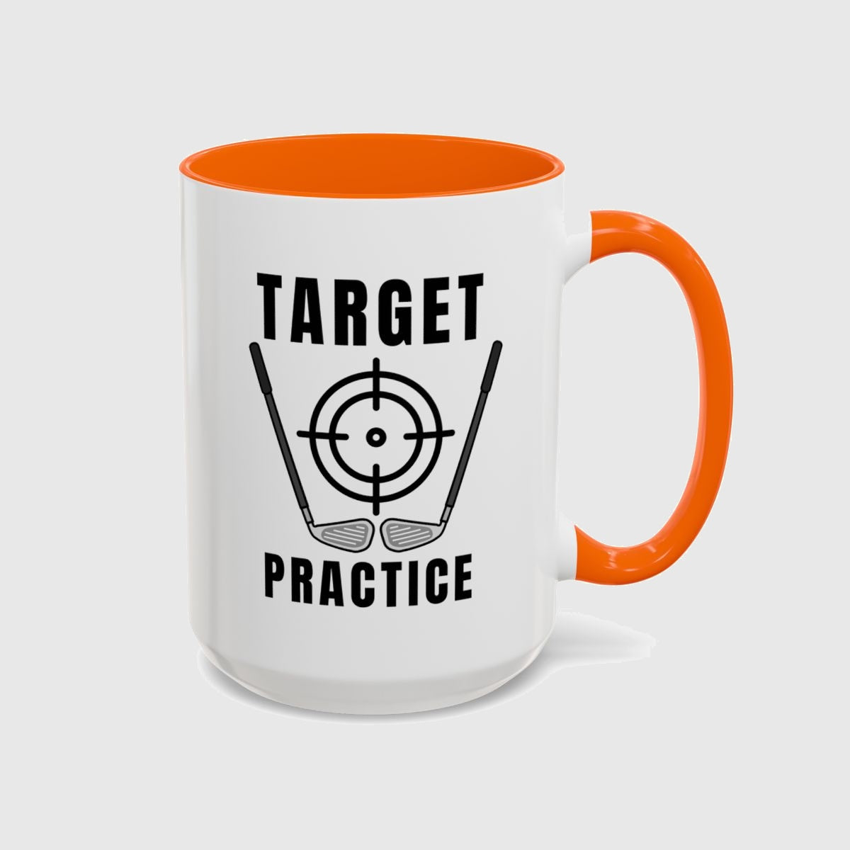 Target Practice - Golf Mug in Orange
