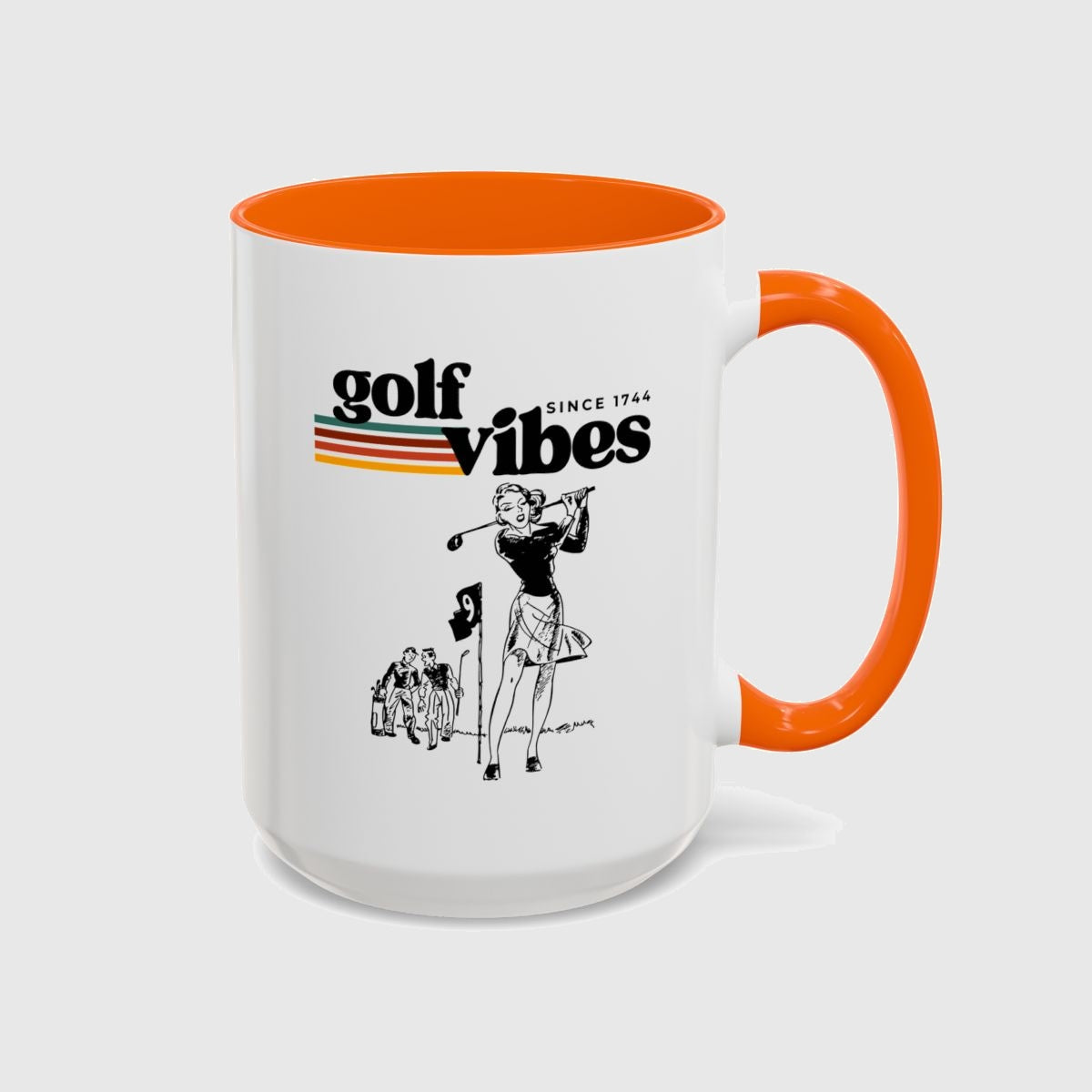 Golf Vibes Retro - Golf Mug in Orange