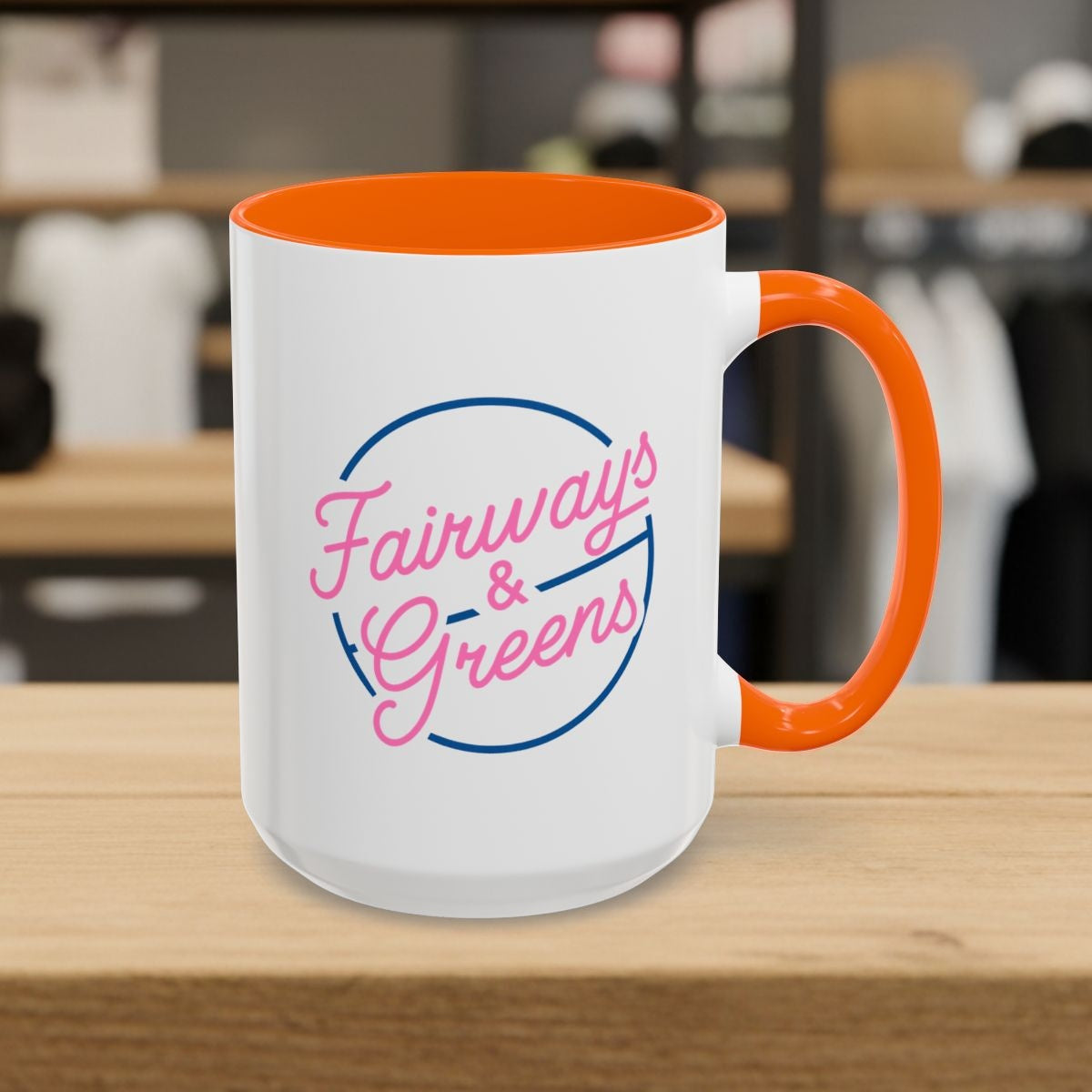 Fairways & Greens - Golf Mug - 15oz in Orange