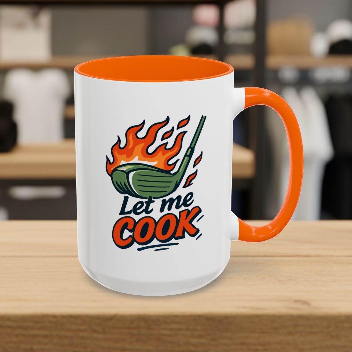 Let Me Cook - Golf Mug - 15oz in Orange