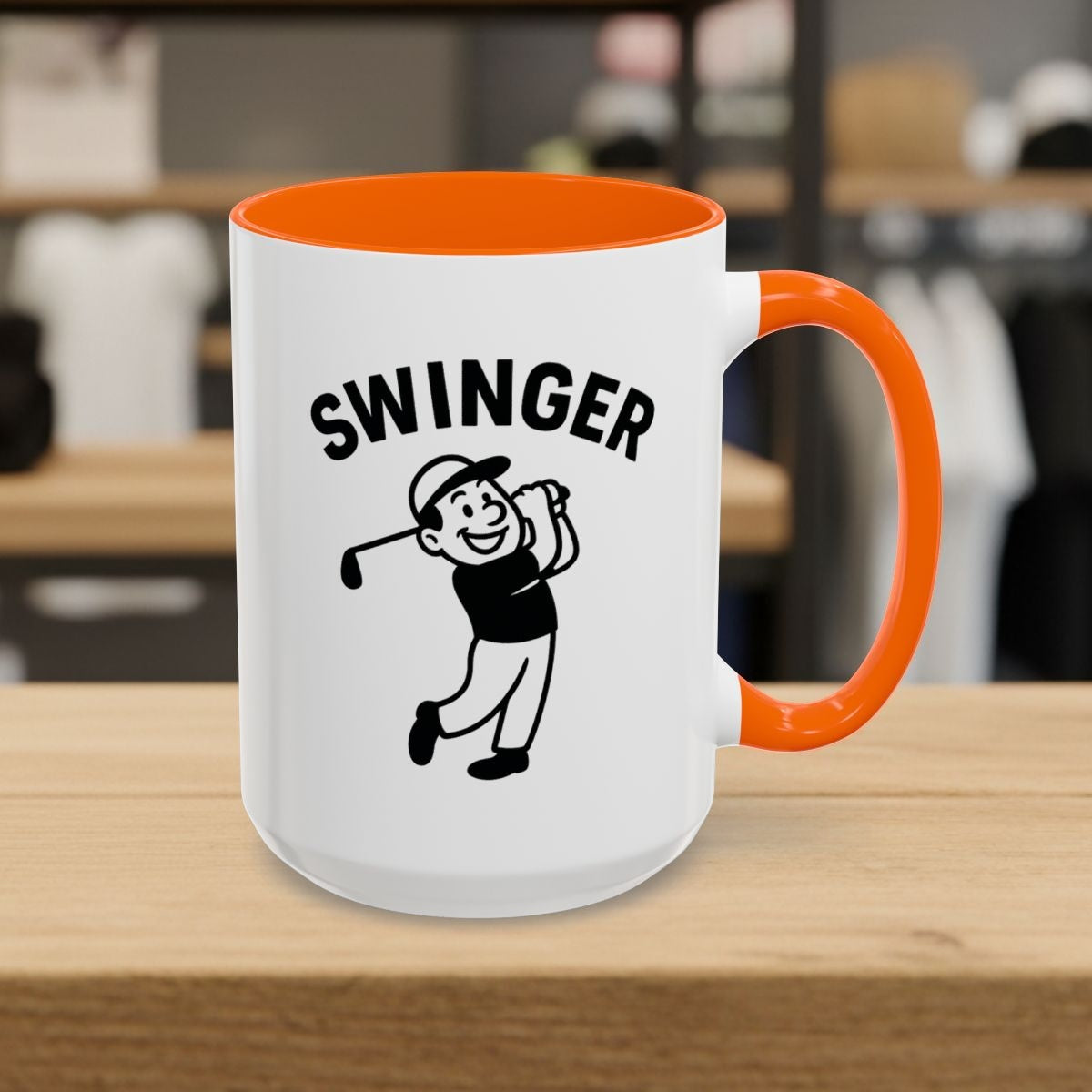 Swinger - Golf Mug - 15oz in Orange