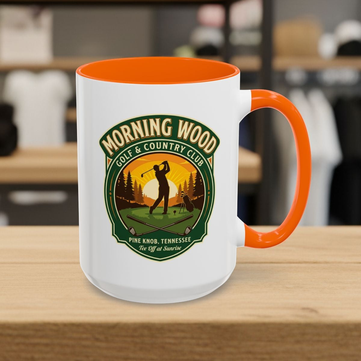 MORNING WOOD GOLF & COUNTRY CLUB - Golf Mug in Orange