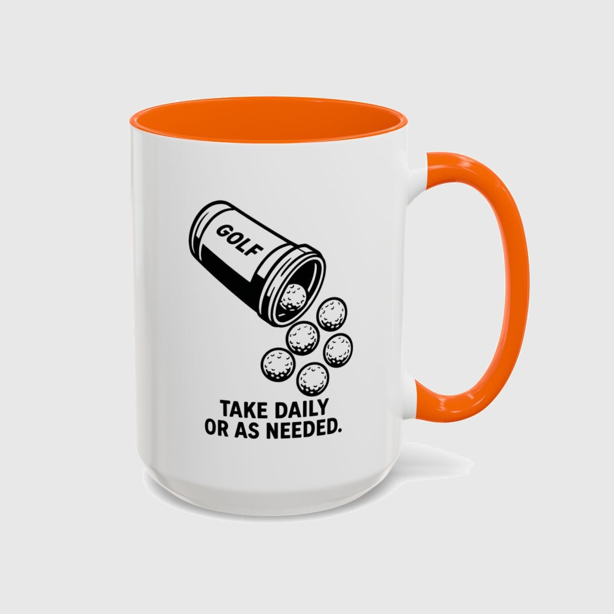 Golf Prescription - Golf Mug in Orange