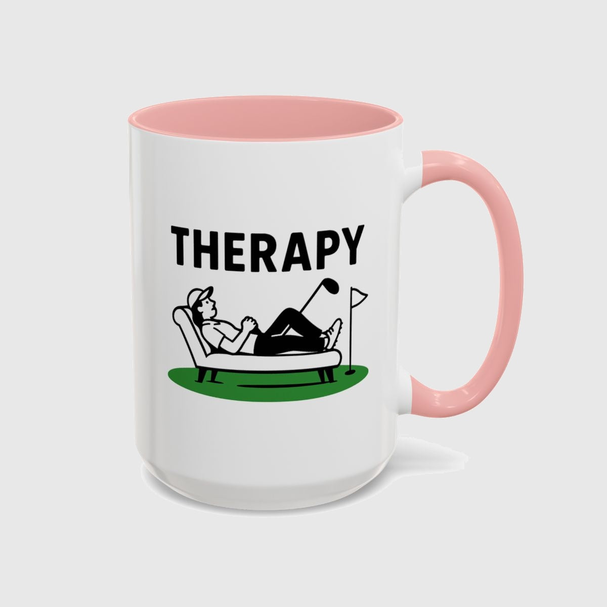 Golf Therapy - Golf Mug in Pink