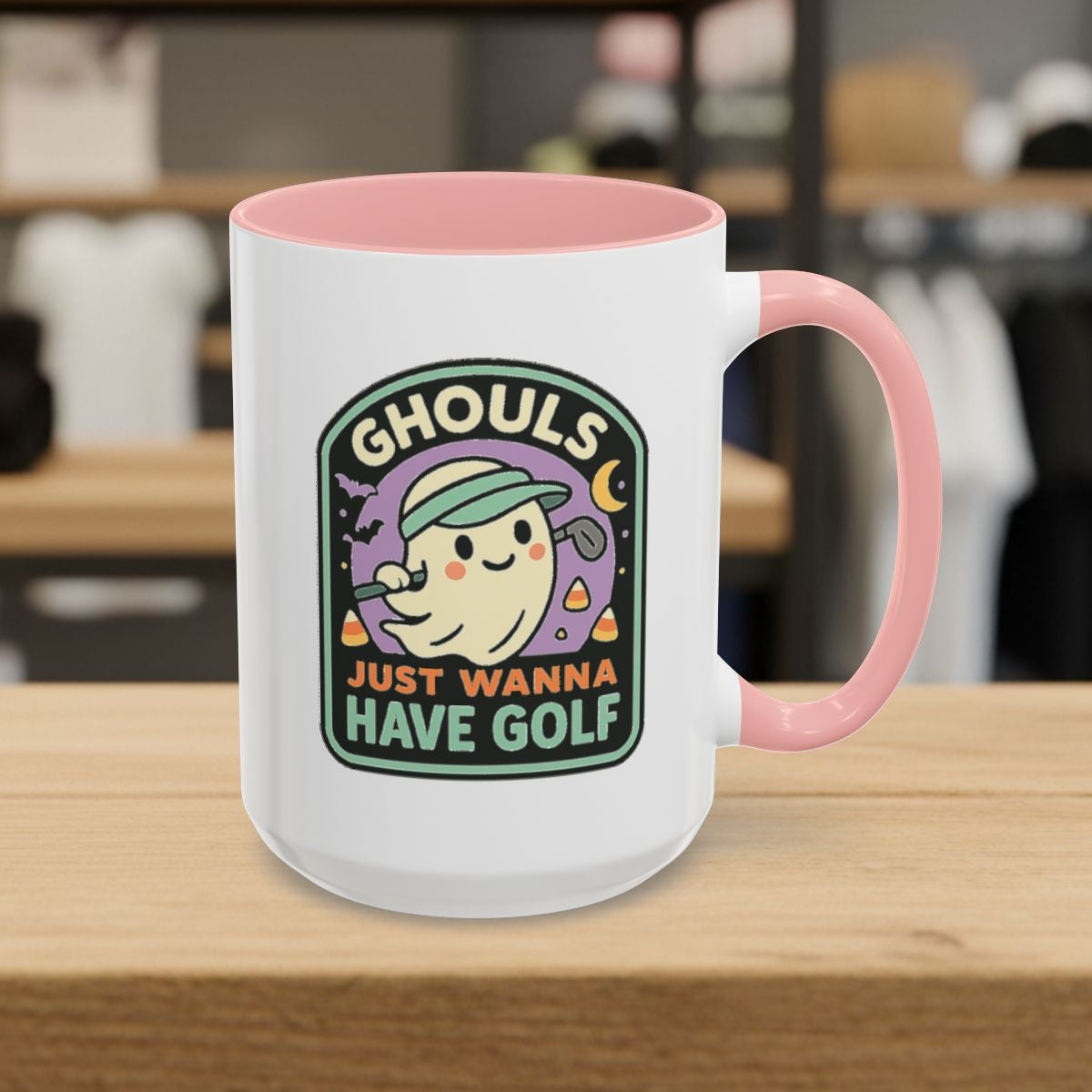 Ghouls Just Wanna Have Golf - Golf Mug - 15oz in Pink