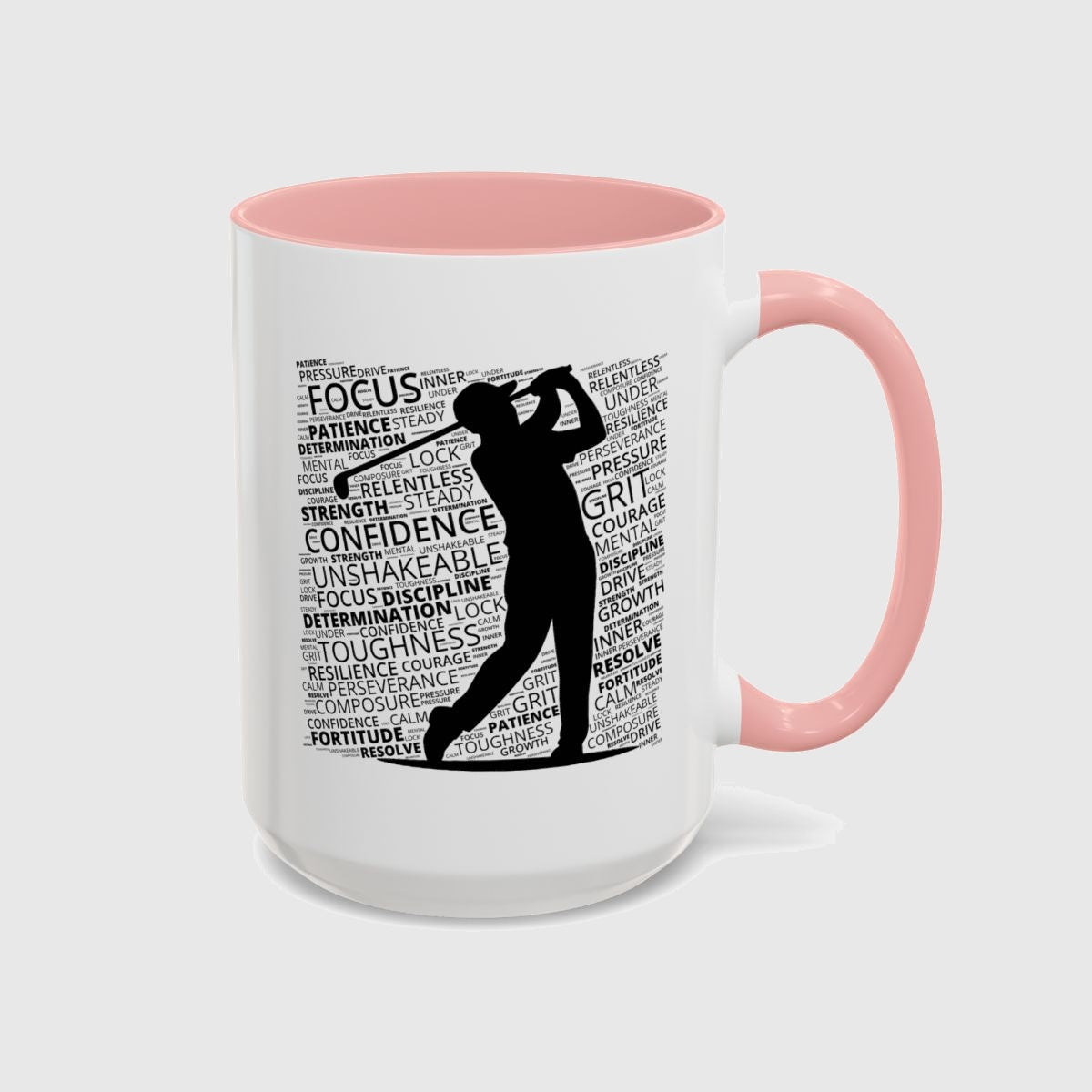 Unleash Your Mental Game (Male) - Golf Mug in Pink