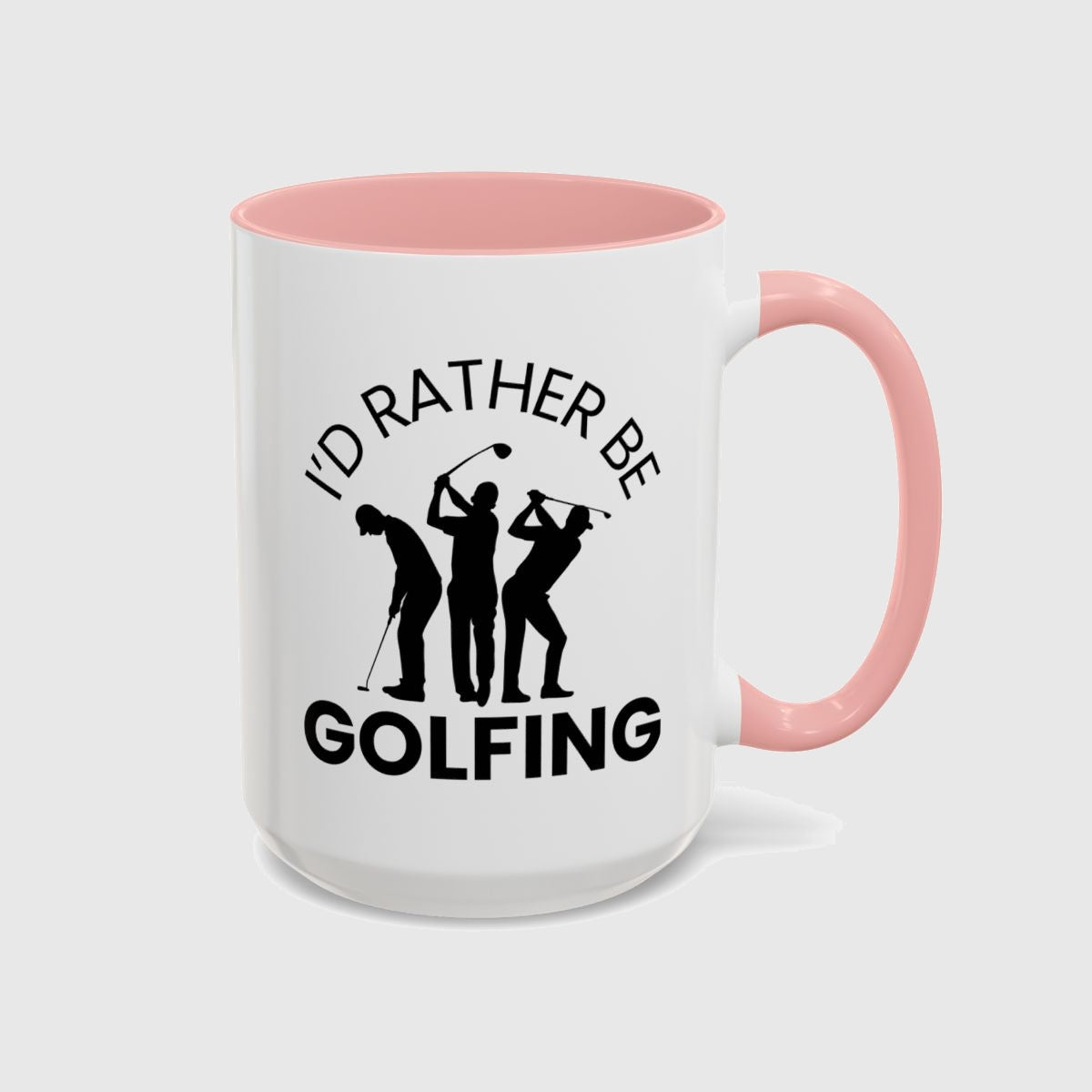 I'd Rather Be Golfing - Golf Mug in Pink