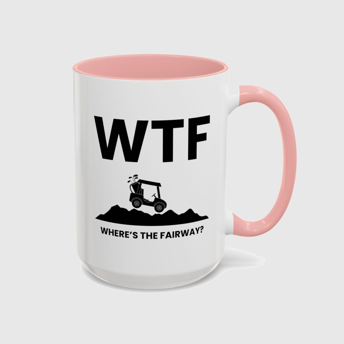 WTF - Where's the Fairway - Golf Mug in Pink