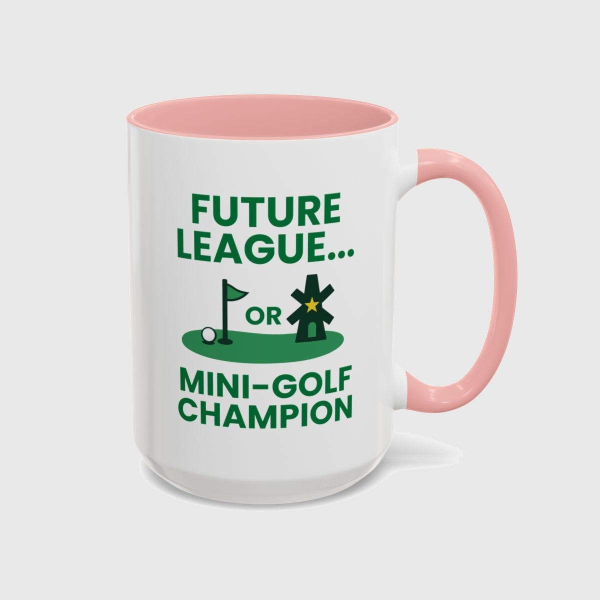 Future League or Mini-Golf Champion - Golf Mug in Pink