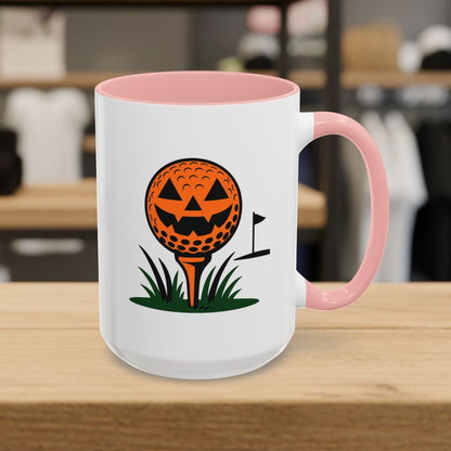 Tee Time Terror - Golf Mug - 15oz in Pink