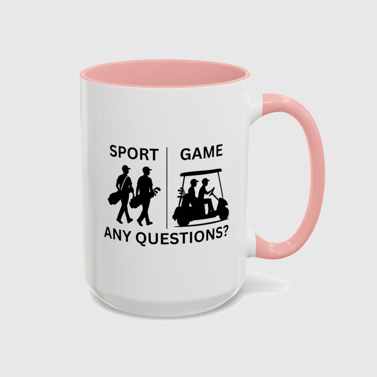 SPORT vs. GAME (Male) - Golf Mug in Pink