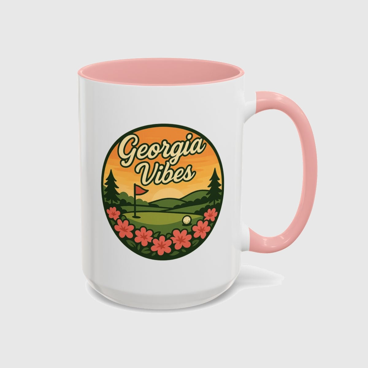 Golf Vibes - Georgia Azalea Edition - Golf Mug in Pink
