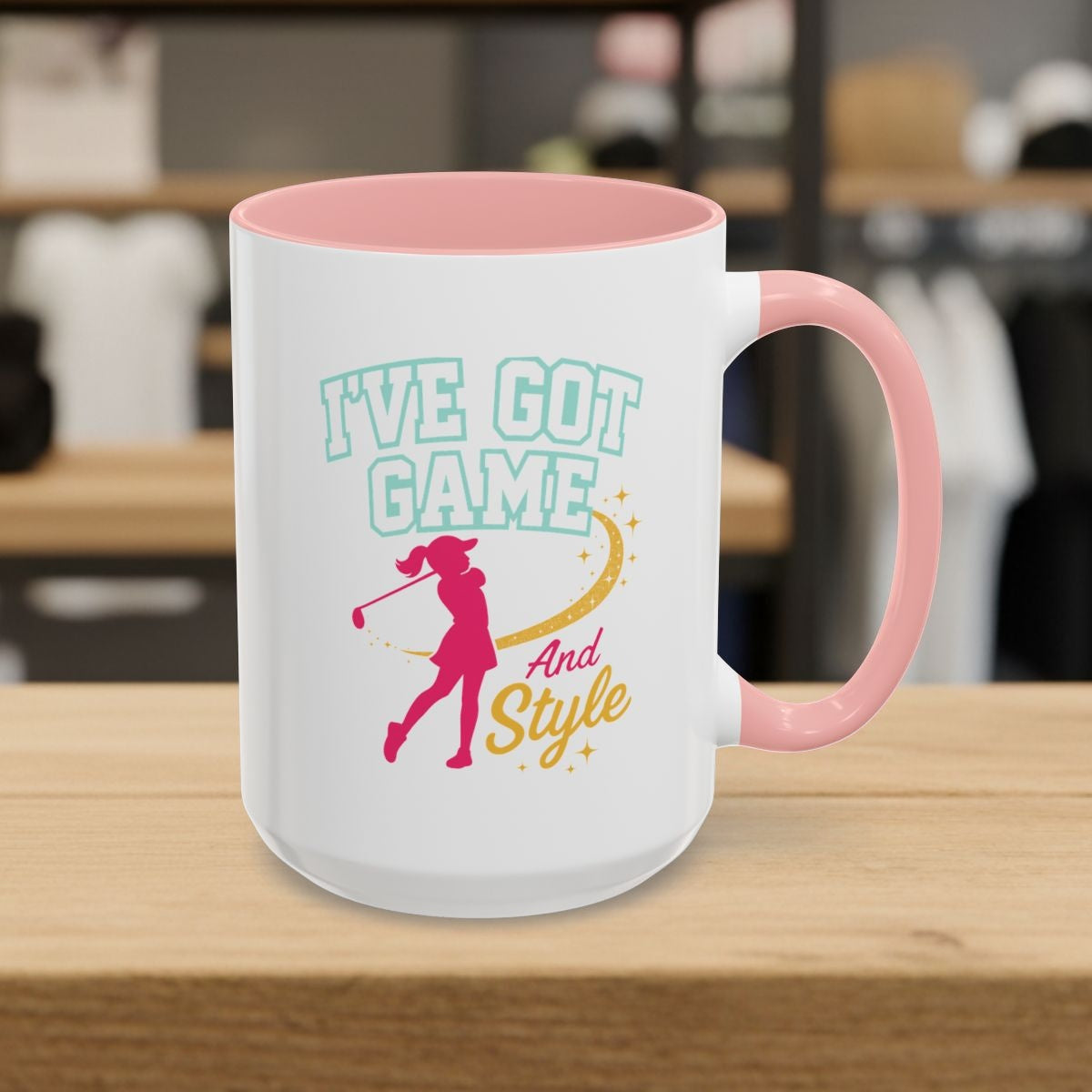 I've Got Game And Style - Golf Mug - 15oz in Pink