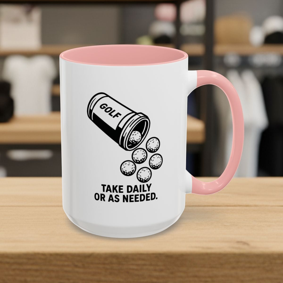 Golf Prescription - Golf Mug - 15oz in Pink
