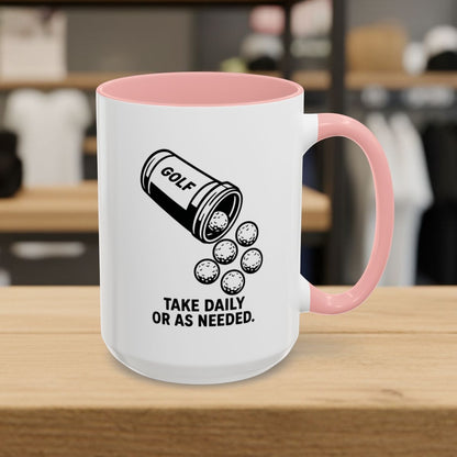 Golf Prescription - Golf Mug - 15oz in Pink